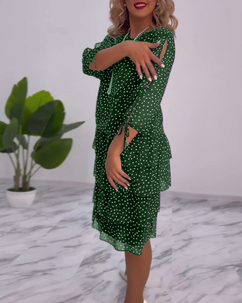 🎆VESTIDO LUNA🎆 🌟ELEGANTE VESTIDO ESTAMPADO CON LUNARES🌟