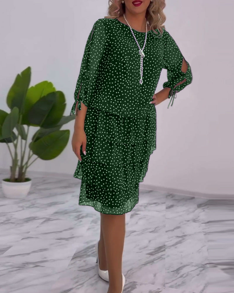 🎆VESTIDO LUNA🎆 🌟ELEGANTE VESTIDO ESTAMPADO CON LUNARES🌟