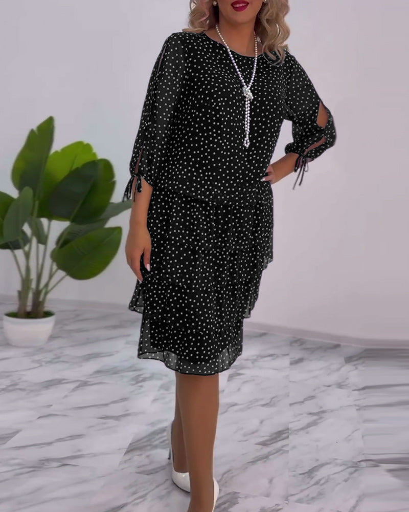 🎆VESTIDO LUNA🎆 🌟ELEGANTE VESTIDO ESTAMPADO CON LUNARES🌟