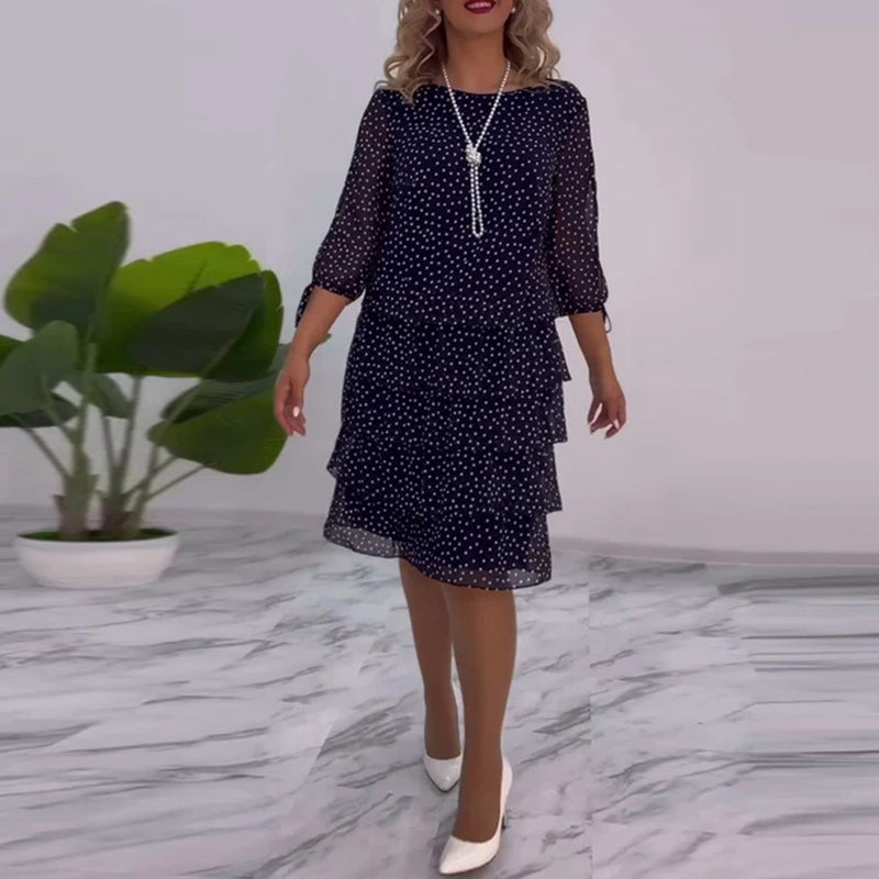 🎆VESTIDO LUNA🎆 🌟ELEGANTE VESTIDO ESTAMPADO CON LUNARES🌟