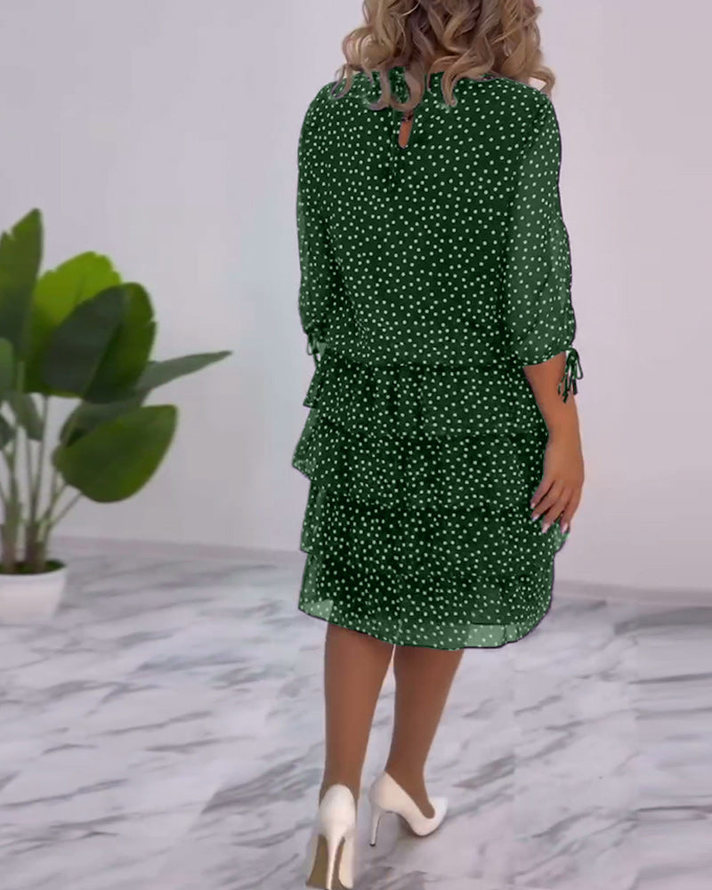 🎆VESTIDO LUNA🎆 🌟ELEGANTE VESTIDO ESTAMPADO CON LUNARES🌟