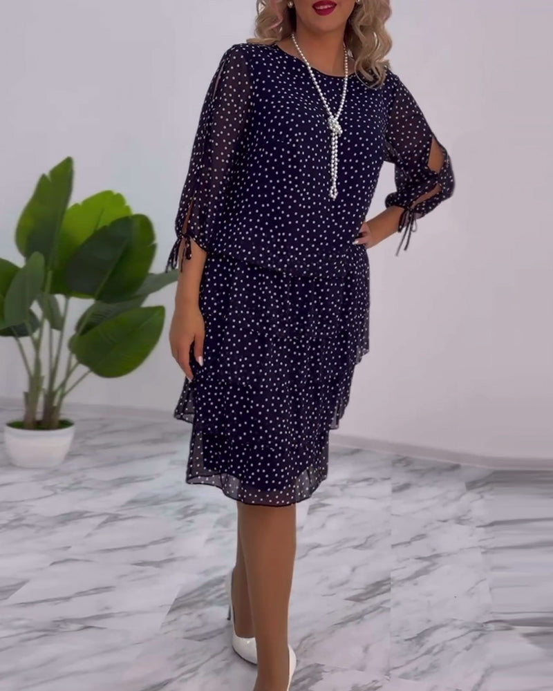 🎆VESTIDO LUNA🎆 🌟ELEGANTE VESTIDO ESTAMPADO CON LUNARES🌟