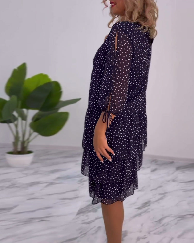 🎆VESTIDO LUNA🎆 🌟ELEGANTE VESTIDO ESTAMPADO CON LUNARES🌟