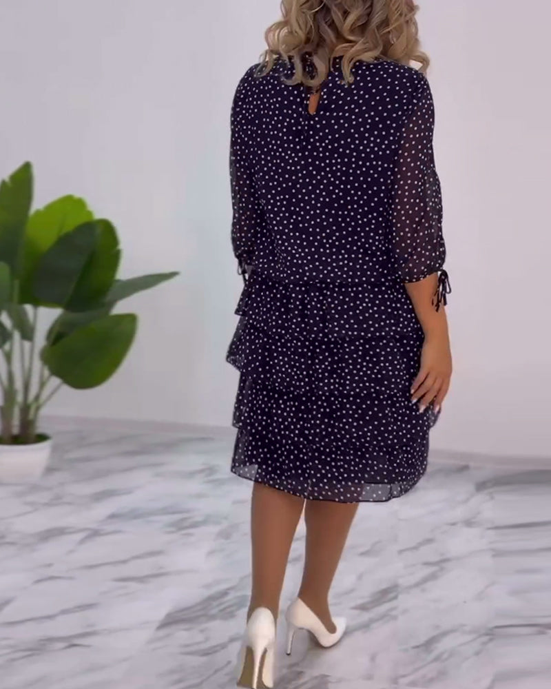 🎆VESTIDO LUNA🎆 🌟ELEGANTE VESTIDO ESTAMPADO CON LUNARES🌟