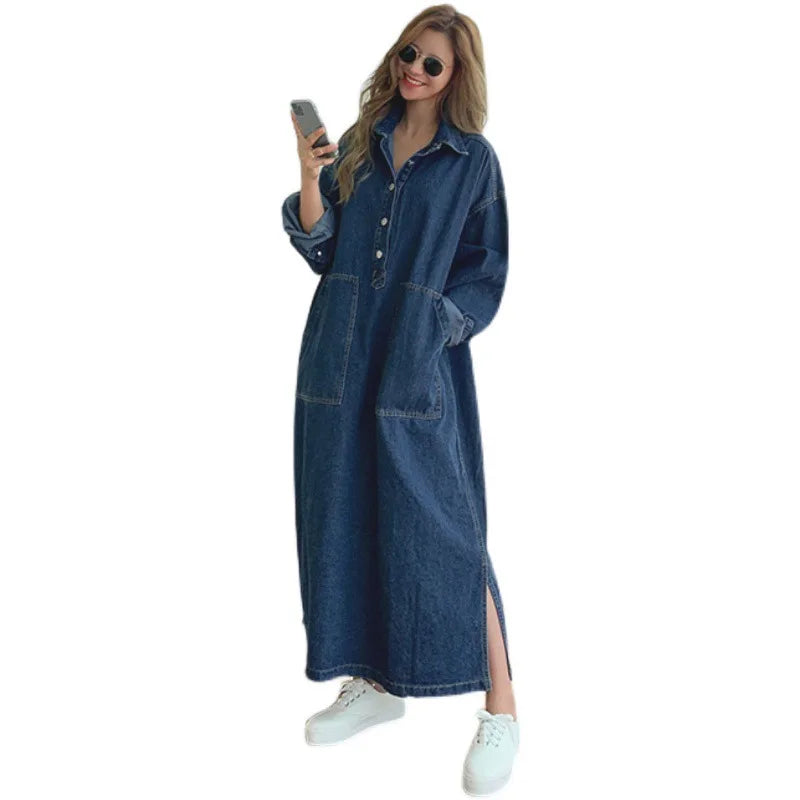 💎MAXI MAMI- VESTIDO MUJER EXTRA CÓMODO VAQUERO💎