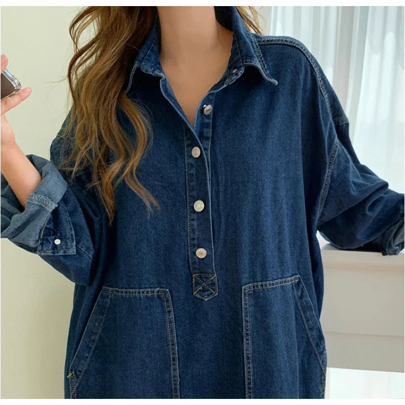 💎MAXI MAMI- VESTIDO MUJER EXTRA CÓMODO VAQUERO💎