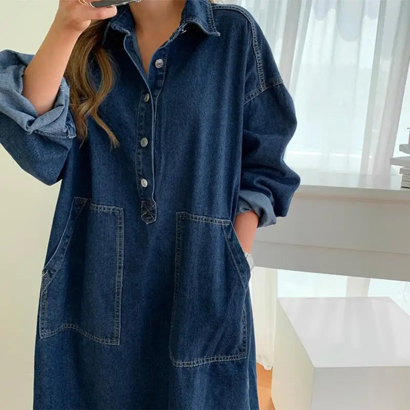 💎MAXI MAMI- VESTIDO MUJER EXTRA CÓMODO VAQUERO💎