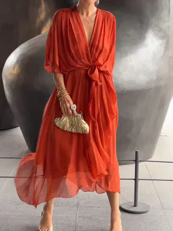 🌸CORA 🌸| 💥Vestido suave de seda💥 |
